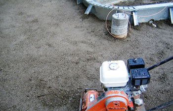 Leveling and compacting Mission BC