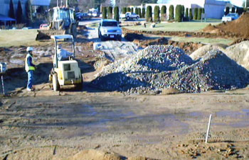 Subdivision road work